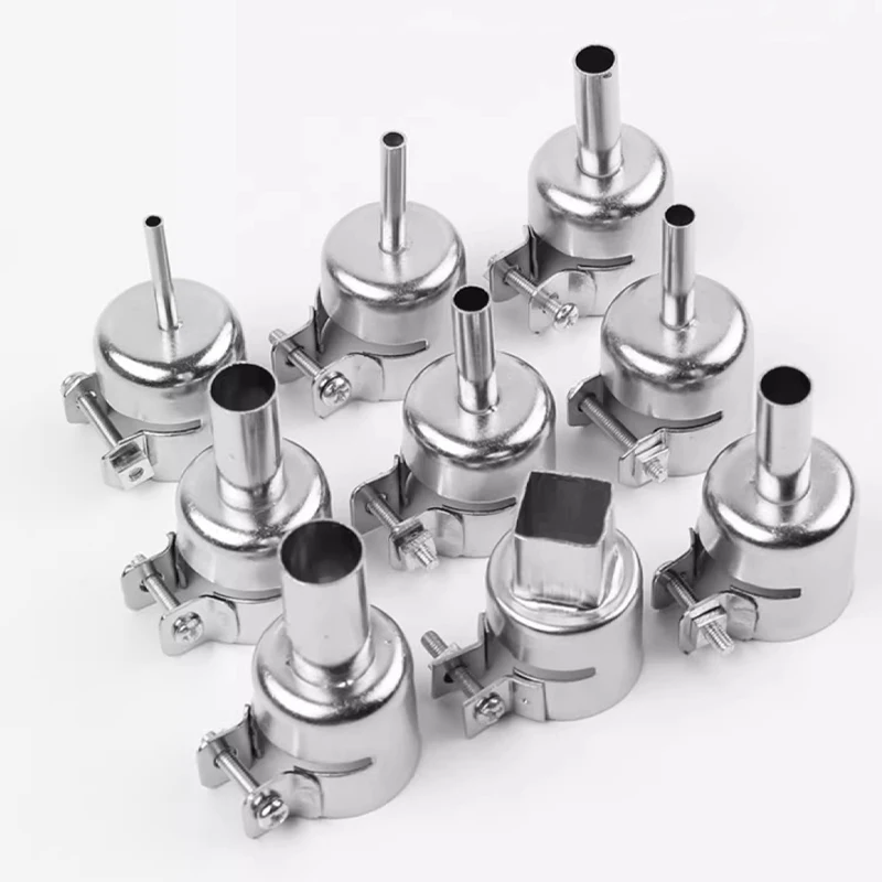 Universal 9-Piece Hot Air Soldering Nozzle Set (3-12mm)