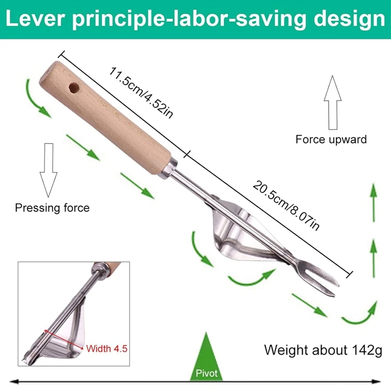 Stainless Steel Hand Weeder Garden Outdoor Hand Weeding Tool Removal Farmland Puller Dandelion Digging Lawn Weeder Transplant 6
