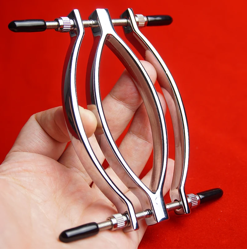 Vagina Speculum Clitoris Vagina Spreader Holds Labia Open Clamps Clip Adjustable Pressure Pussy Lip Splitter Vaginal Expander Stretcher Sex Toys