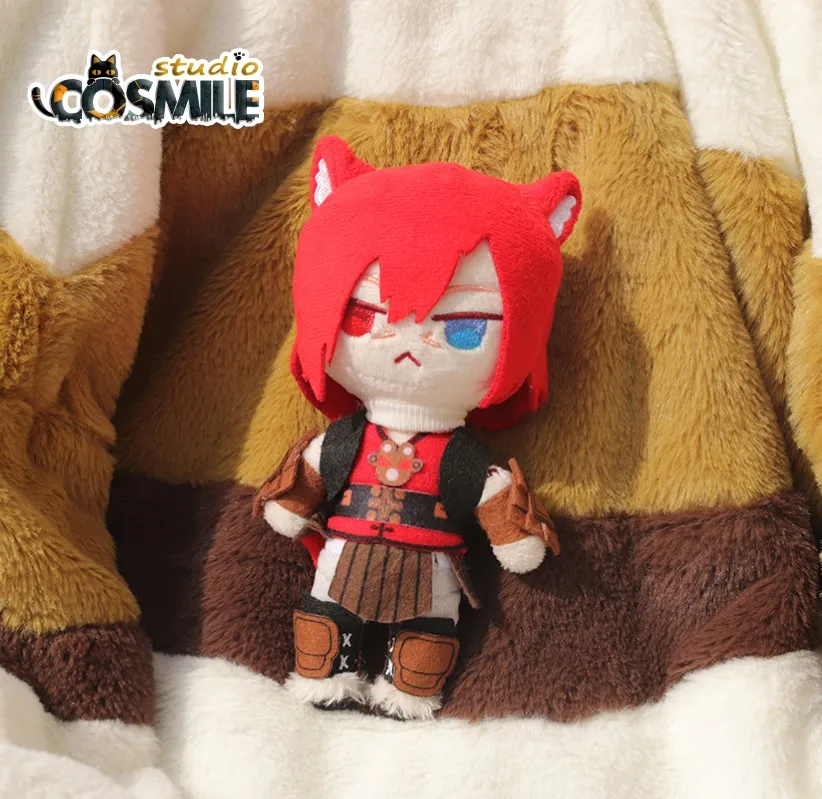 

FF14 FINAL FANTASY XIV Crystal Exarch Kristallexarch G'raha Tia グ・ラハ・ティア Red Cat Stuffed Plushie Plush 18cm Doll Toy Gift Sa