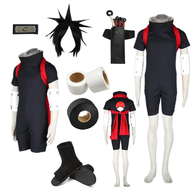 Fantasia de cosplay do anime uchiha sasuke, roupa de criança para cosplay  do dia das bruxas - AliExpress