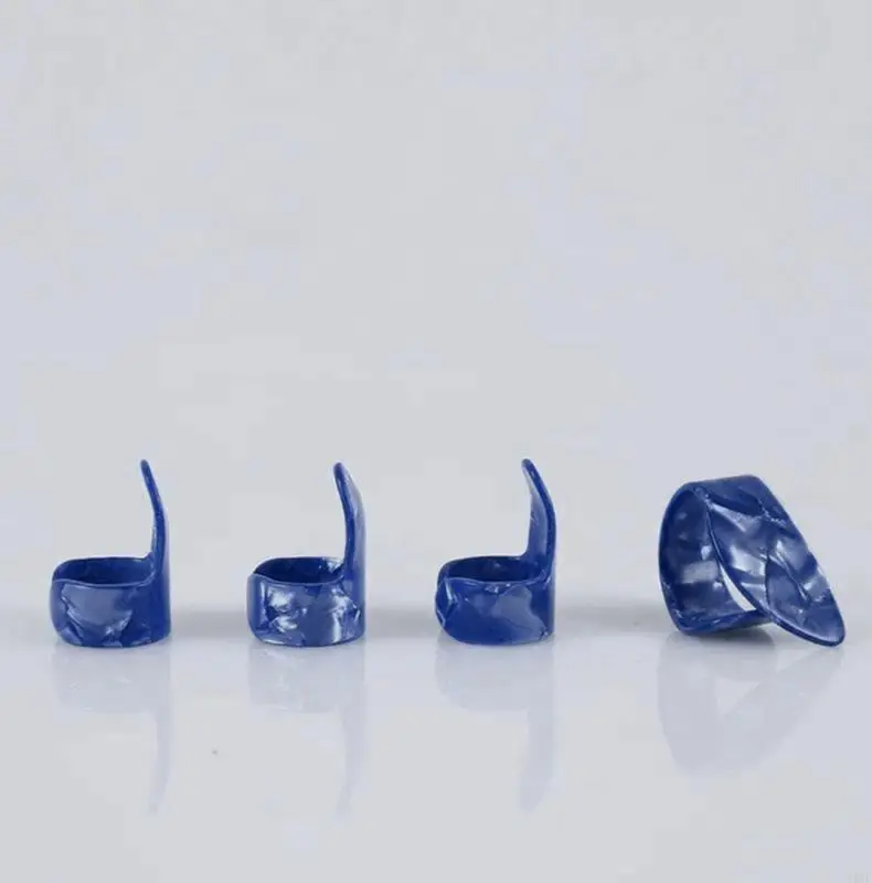 12Pcs Thumb and Finger Picks Guitar Finger Picks Fingertip Hands Sleeves Flat Thumbpicks Guitar Accessories Easy to Use