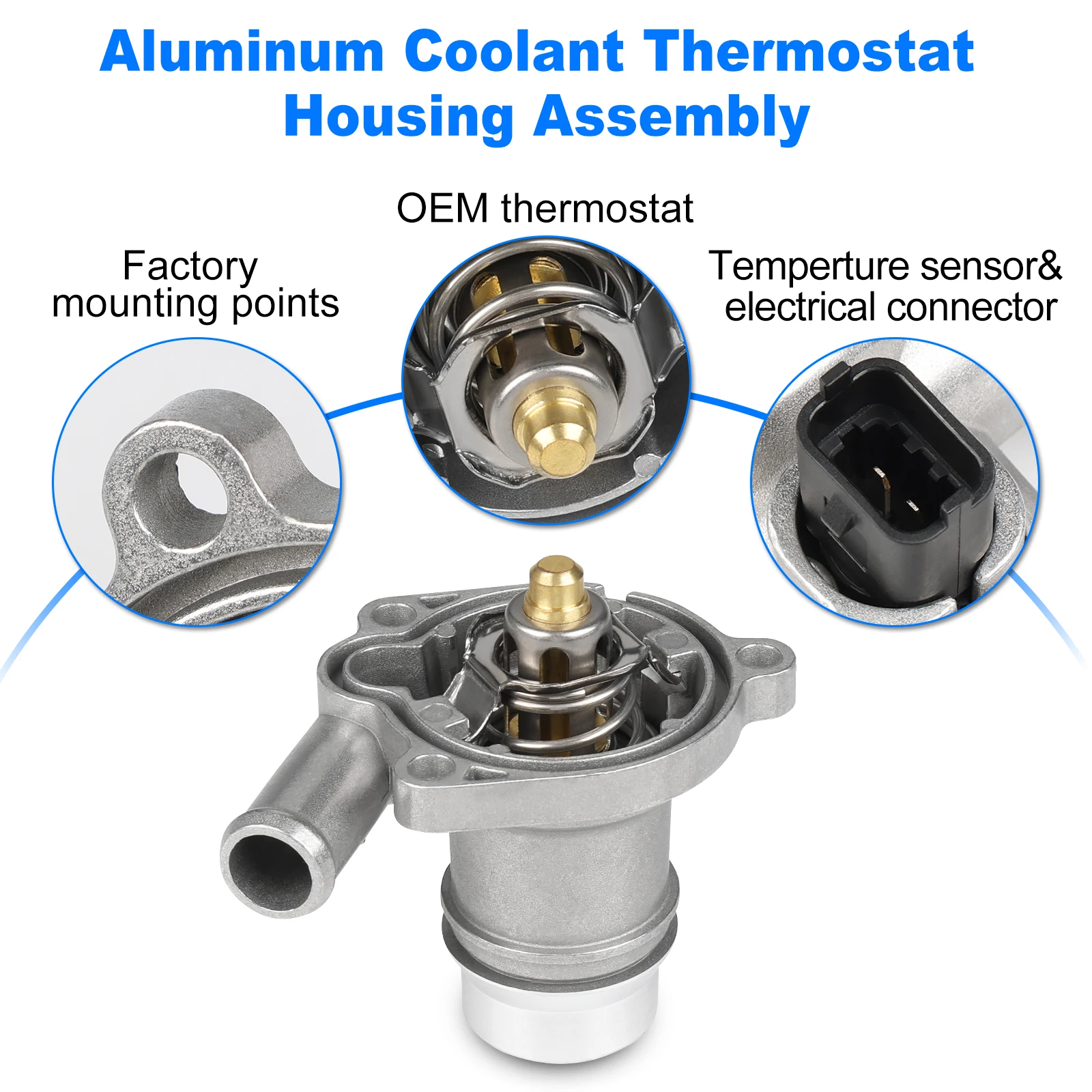 Coolant Temperature Sensor 55591401 / 213-4688 For Chevy Cruze, Sonic, Trax, Buick Encore 2011-2017