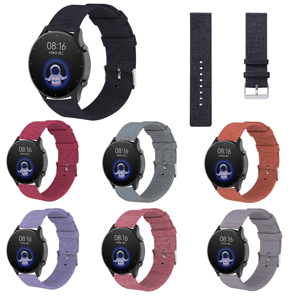 

Ремешок нейлоновый для Xiaomi Watch, цветной спортивный браслет для смарт-часов, спортивный дышащий сменный Браслет для наручных часов, аксессуары