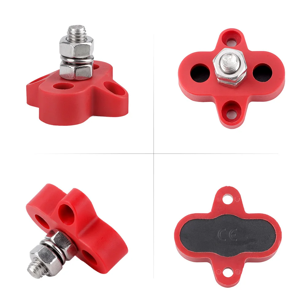 Bus Bar Power Stud 5/16" 150A Terminal Block Heavy Duty M8 M6 M10 Positive Negative Buss Bar for Camper Caravan Truck RV Boat