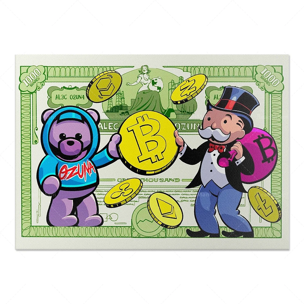 Crypto Monopoly Wall Art: How This Bold Piece Transformed My Home Office  Into a Tech-Savvy Sanctuary