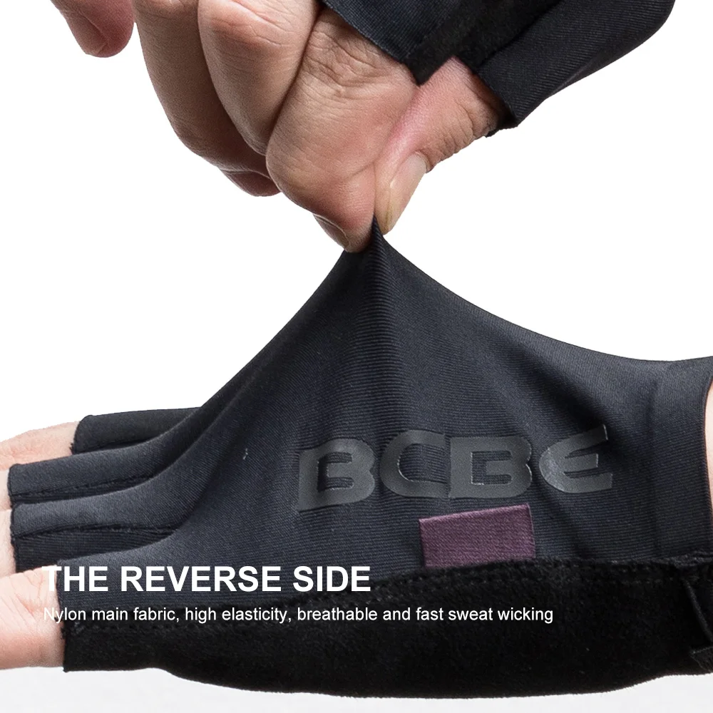 BCBE Half Finger Cycling Gloves Men Women Summer Breathable Anti Slip Bicycle Gloves Pro Team MTB Road Bike Sport Outdoor Gloves 3