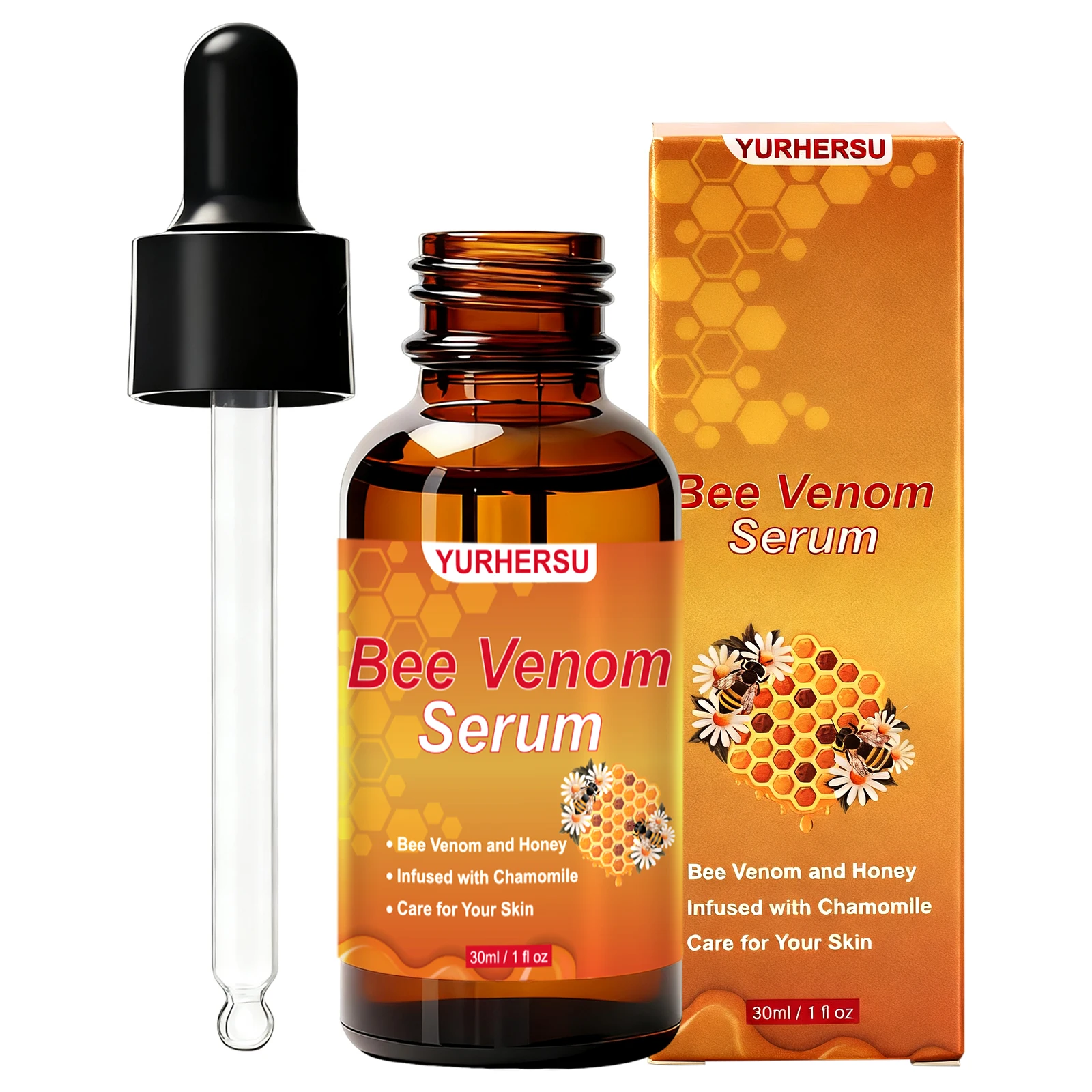 Bee Venom Anti Wrinkle Essence Anti-aging Polypeptide Hyaluronic Acid Essence Can Repair Moisturize and Tighten Facial Skin