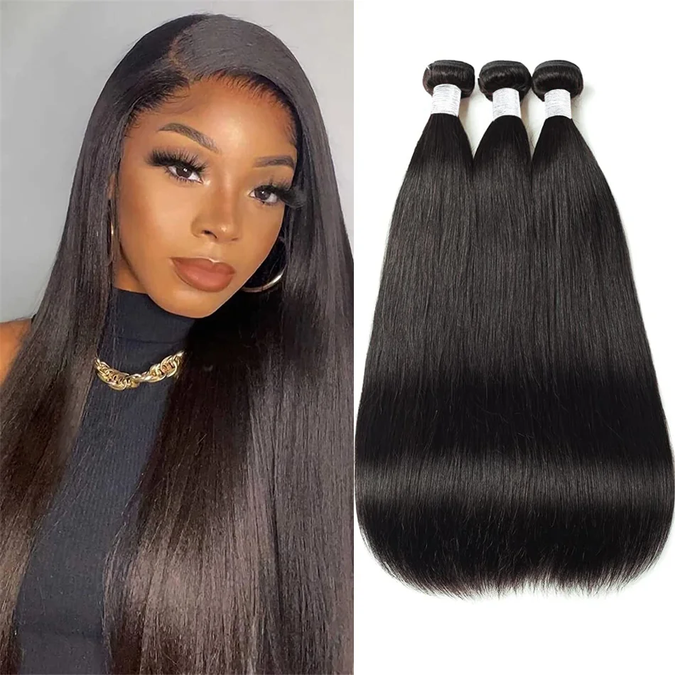 

Straight Hair Bundles Human Hair Bundles Long Straigh Remy Hair Extention 1 3 4 Bundles Deals Brazilian Hair Weave Bundles