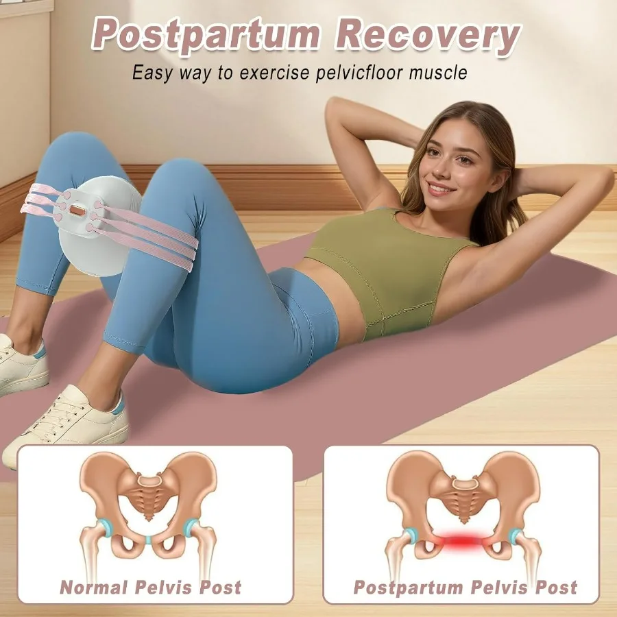Thigh Master, Hip Trainer Kegel Exerciser for Postpartum Rehabilitation, Pelvic Floor Trainer, Thigh Exerciser for Women, Inner