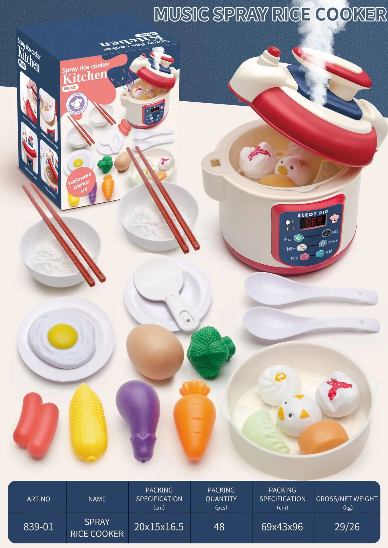 JOYIN Set De 135 Piezas De Juguete De Cocina De Simulación Con Frutas, Verduras Y Vajilla – Educativo Y Realista Para Niños Y Niñas