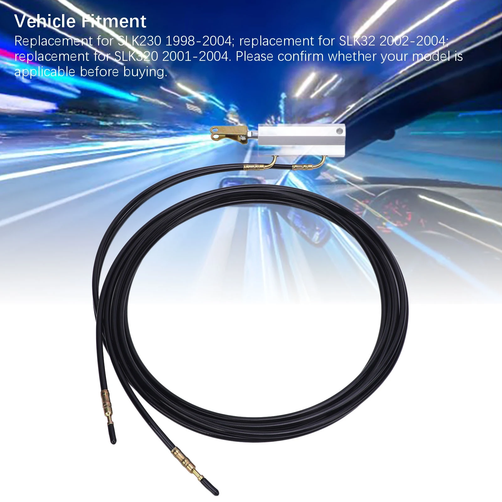 A1708000072 Front Convertible Top Hydraulic Cylinder with Hydraulic Line 1708000072 Replacement For SLK230 SLK320 SLK32