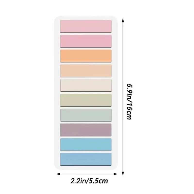 Transparent Sticky Notes and Index Tabs Set with Arrow Flags for Page Marking and Planning