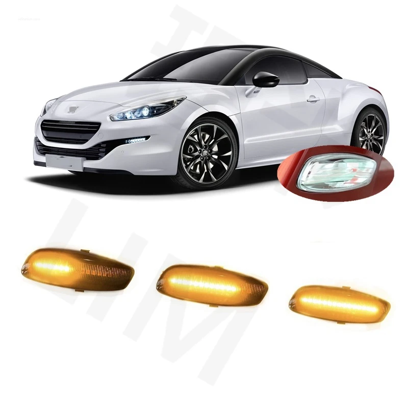 

for Peugeot RCZ 2010 2011 2012 2013 2014 2015 2016 Sequential LED Side Marker Signal Turn Light Lamp