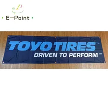 130GSM 150D Material TOYO TIRES Banner 1.5ft*5ft (45*150cm) Size for Home Flag yhx126