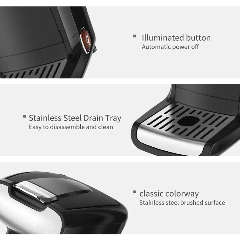 Capsule Coffee Machine 220-240V Household Single Cup 300ML Electric Small Espresso Drip