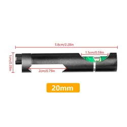Enhanced Optical Rifle Scope Mount with Integrated Bubble Level (20mm)
