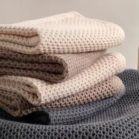 Cotton Dishcloth Honeycomb Towel Can Be Hung Square Towel Household Kitchen Living Room Hand Towel Desktop Cleaning Cloth 2