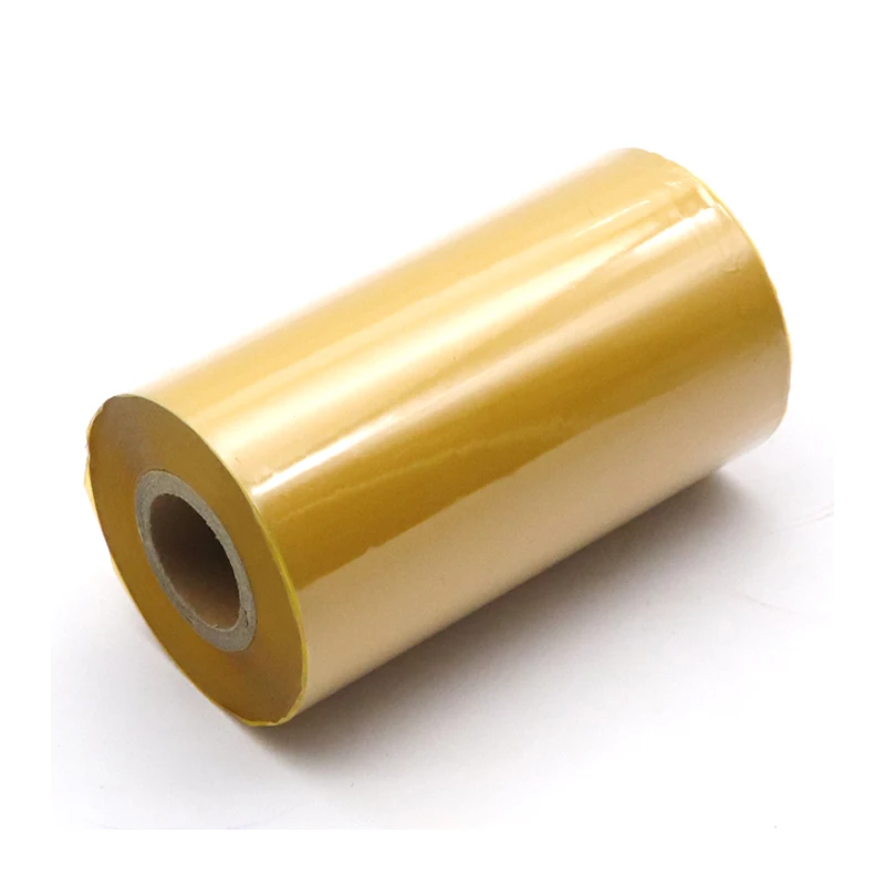 Cera Térmica da Impressão do Código de Barras da Cor do Amarelo 110 Mmx300m 50 mm 60 mm 70 mm 80 mm 90 mm 100 mm 110 mm 300m Etiqueta da Cera
