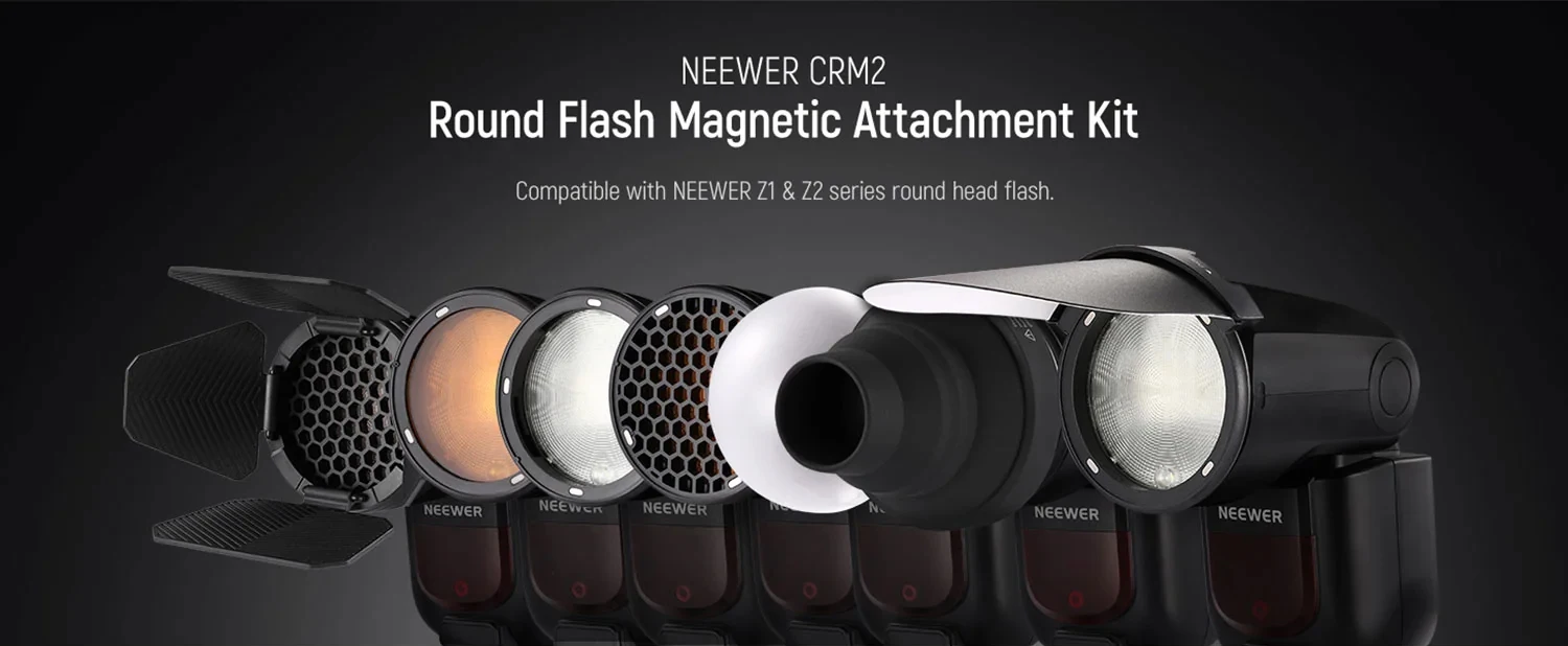 NEEWER CRM2 Magnetic Accessories Kit for Round Head Flash Z1-S Z2-C Z2-N Z2-S Z1