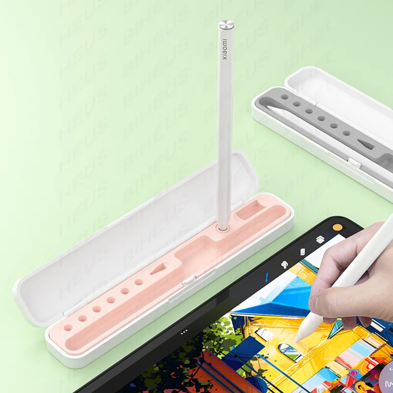 Tablet Stylus Pen Box For Xiaomi Pad Pro 5 6 Pencil 1St 2Nd Generation Smart Touch Screen Pens Holder Nib Case Tip Cover Sleeve stylus pen,touch screen stylus,stylus holder,stylus pen cover,pencil storage box
