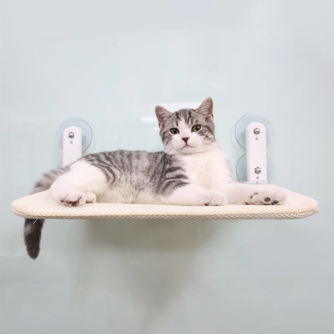 

Cat Hammock Window Hanging Bed Kitten Sleeping Basket Suction Cup Perch Nest Foldable Balcony Wall Indoor Pet Supplies Cama Gato