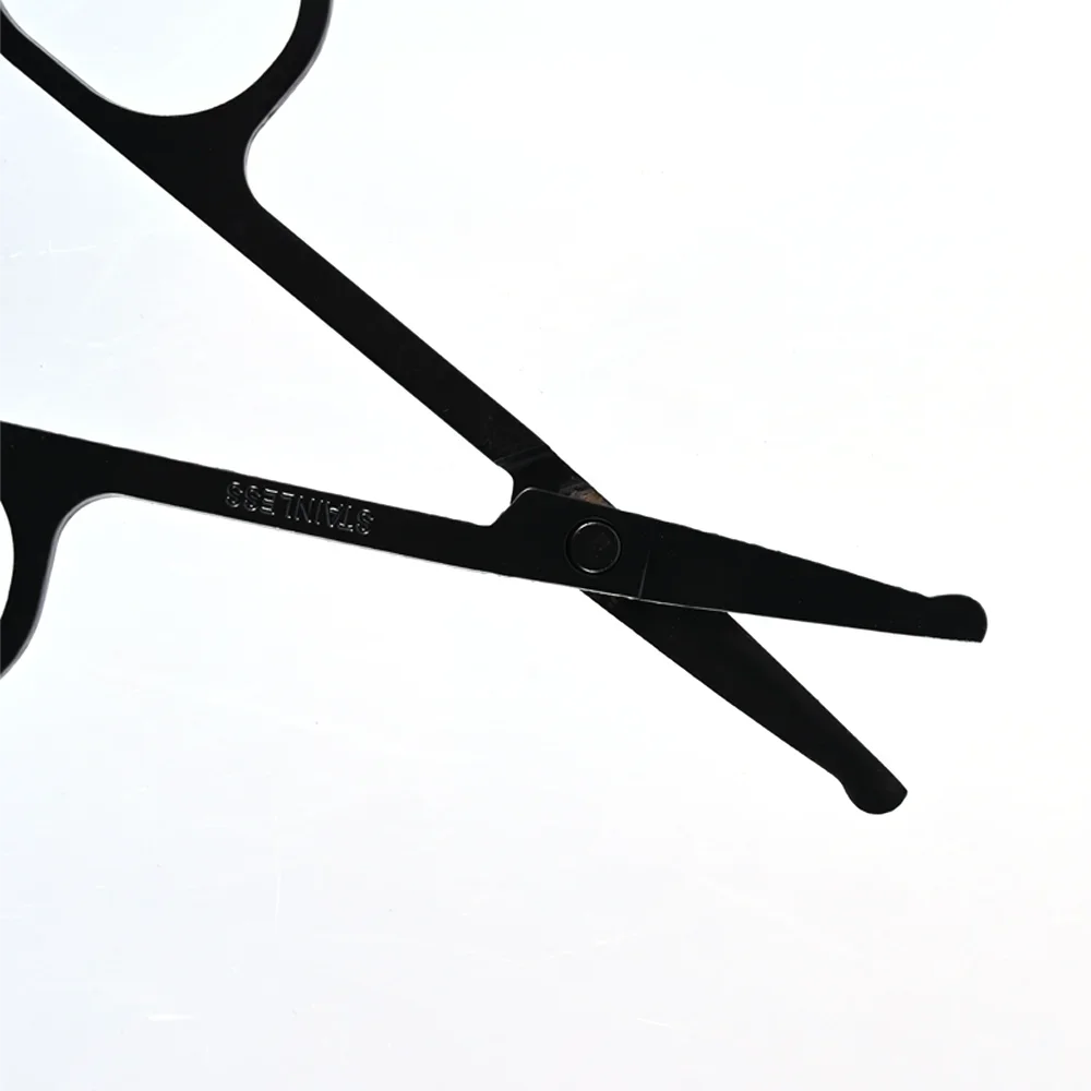 Stainless Steel Eyebrow Scissors Nose Hair Mini Small Eyelash Facial Hair Straight Round Tip Eyebrows Nail Beard Manicure Makeup 3