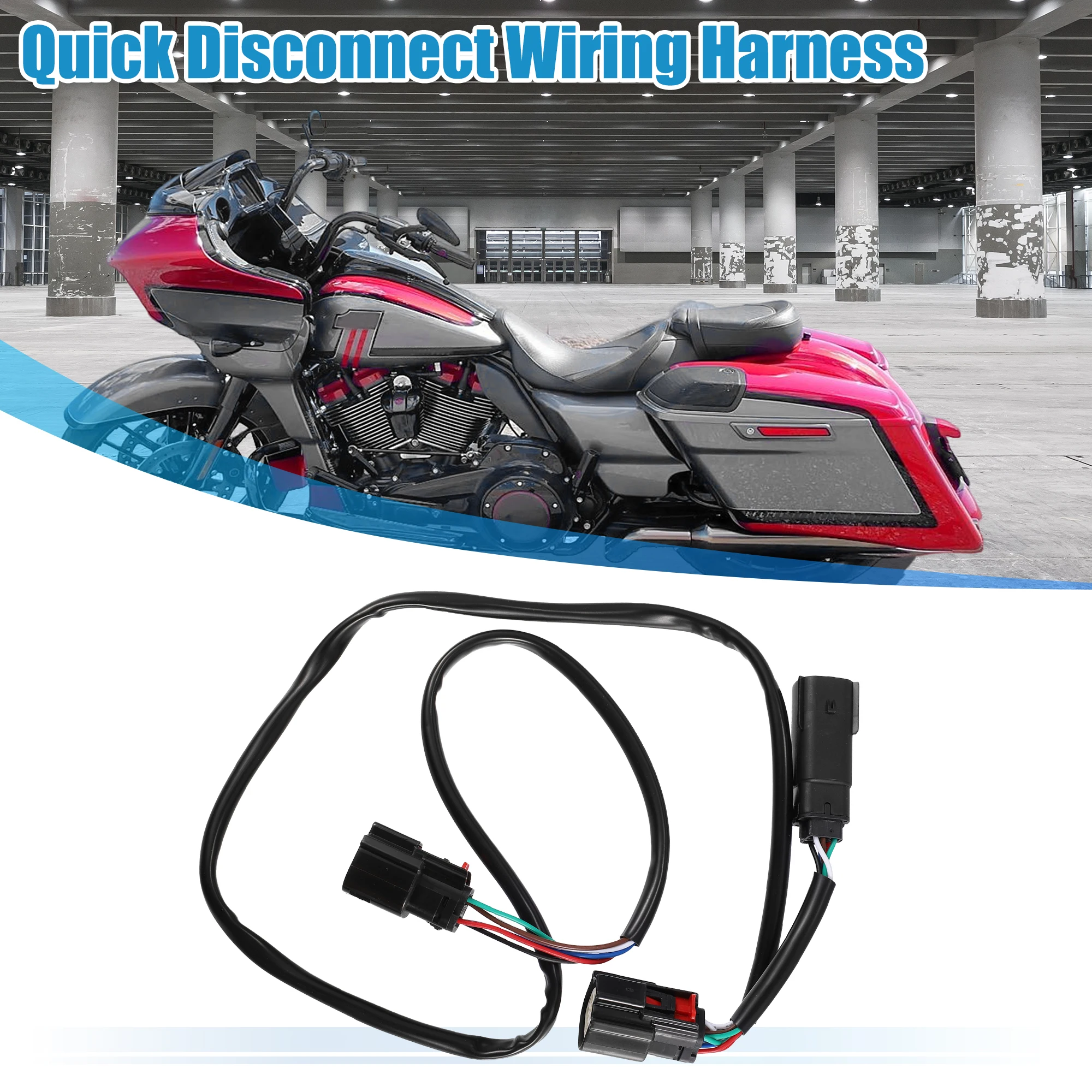 

Motoforti Quick Disconnect Wiring Harness Fit for Custom Dynamics for Harley Davidson Tour Pak 2014-2019 Replace CD-TP-QD-14