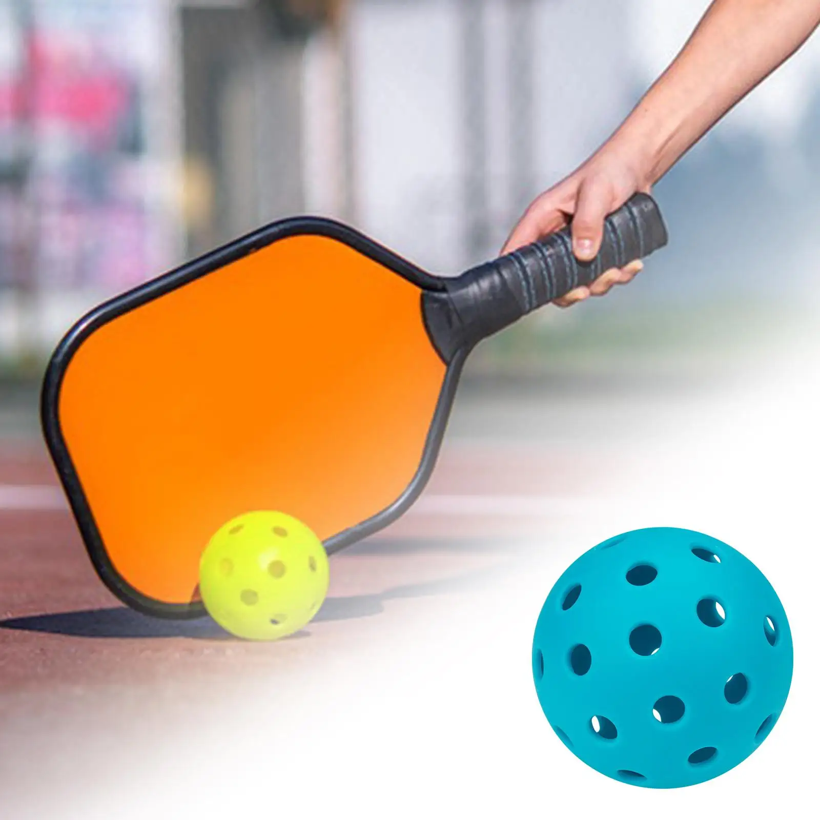 5xLuminous Pickleball Ball 74mm Professional for Tournament Play Training