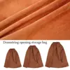 1PCS Suede Drawstring Handbag Travel Drawstring Tote Clothes Storage Dust Cover Bag Storage Bag 2