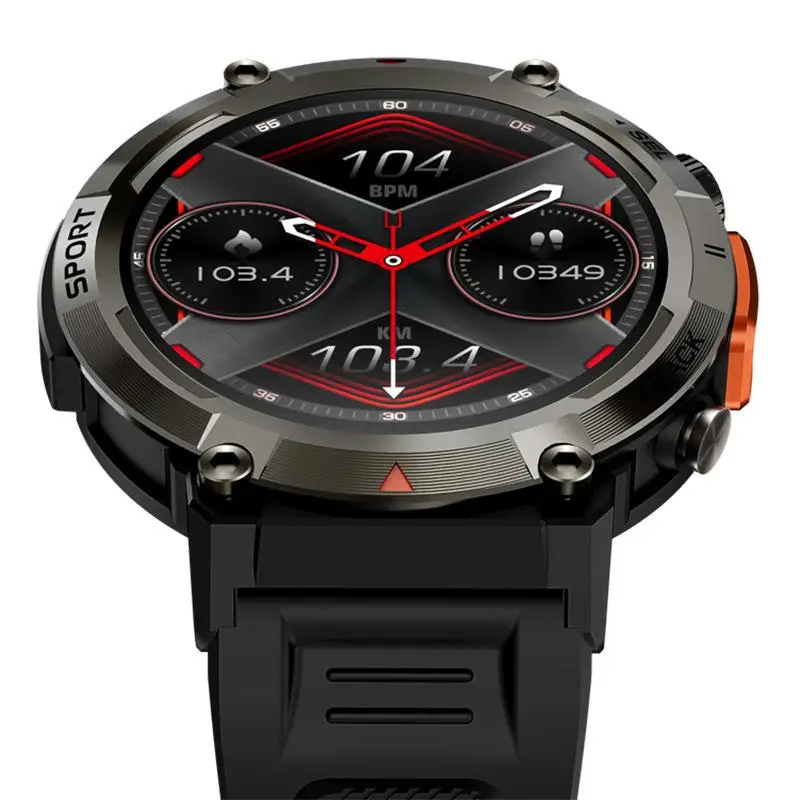 S100 Ke3 Outdoor Smartwatch 1.45-Inch Hd Large Circle Screen Flashlight Information Push Sports Watch