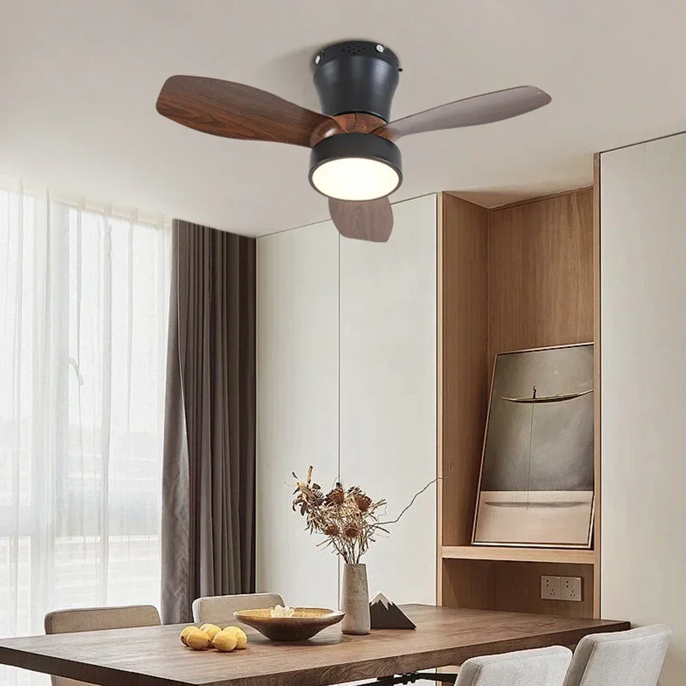 24 Inch Embedded Small Ceiling Fan with Remote Control and Lighting 24W Silent Fan for Bedrooms Dining Rooms and Kitchens ceiling fan,led ceiling fan lights,led fan light