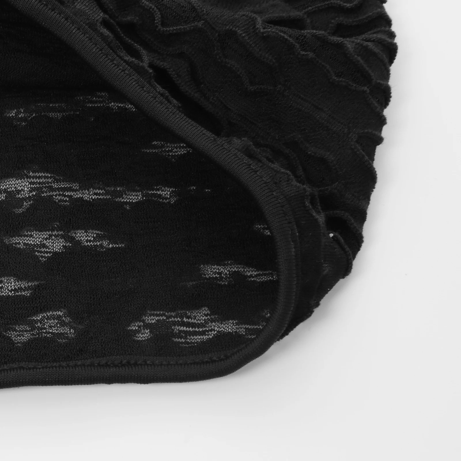 Vollgesichts-Kopfbedeckung Mütze Herren Sturmhaube mit Netzlöchern Durchsichtige Mumien-Kapuze Halloween-Maske Tanz-Kopfbedeckung Atmungsaktiv – Detail 8