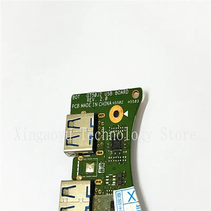 Фото USB-плата G750JWUSB для ASUS G750JX G750JH G750JM G750J G750JS G750JZ, USB-плата, плата ввода-вывода для ноутбука, интерфейсная плата с кабелем №3