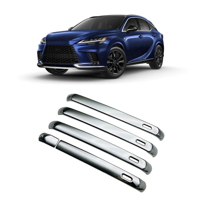 

Car Exterior Side Door Handle Frame Cover Trim With Smart Hole ABS Replacement For Lexus RX350 2023