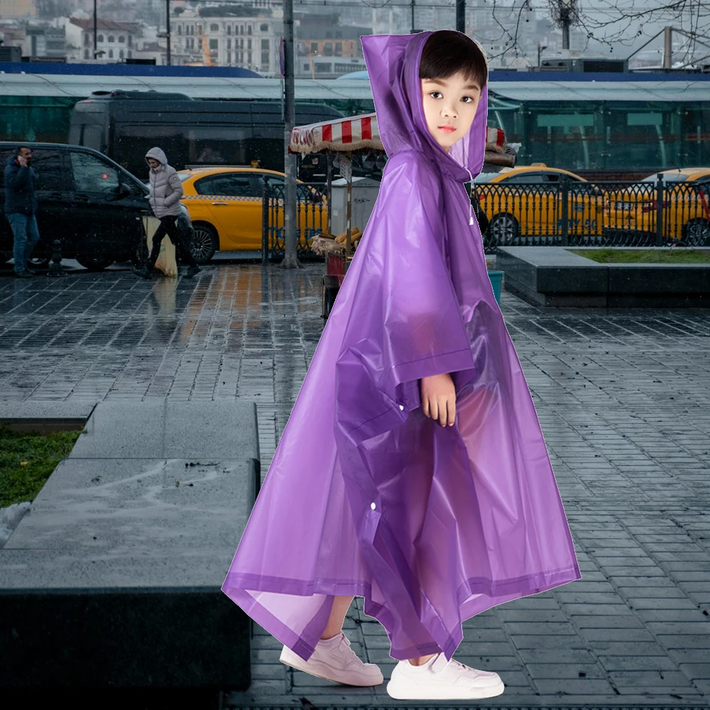 신제품 EVA 어린이 우비 전신 일회용 아닌 일체형 우비 두꺼운 편리한 우비 ..