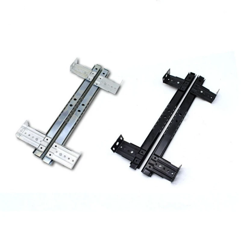 Heavy Duty Aço Construção Rolamento de Esferas Teclado Gaveta Slides Hardware Mobiliário Gabinete 27 mm de Largura 14 Polegadas pc