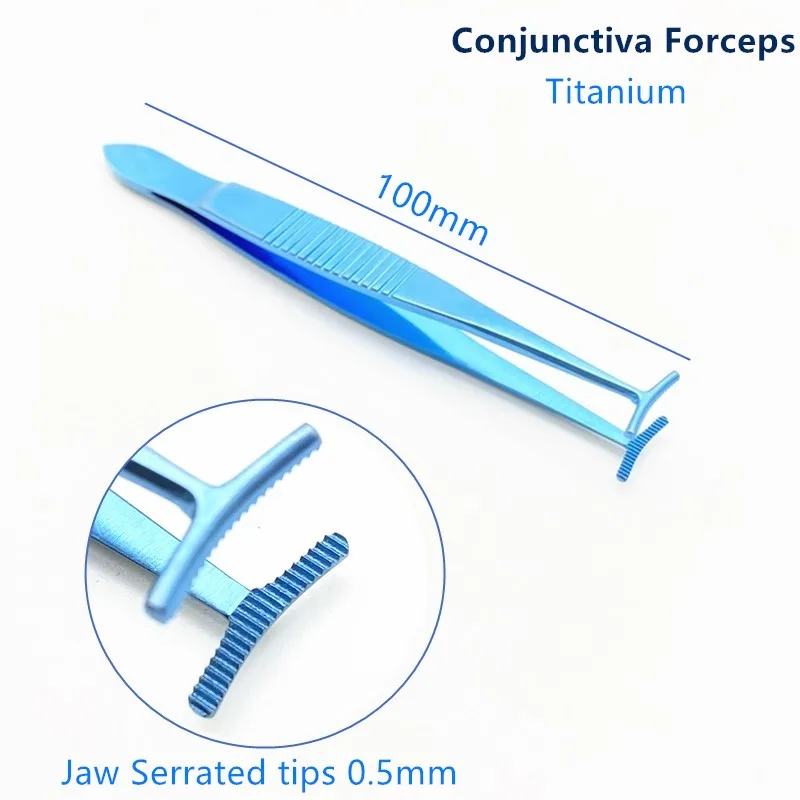 

1pcs Ophthalmic Conjunctiva Forcep Eye Tweezers tool Titanium Ophthalmic Surgical Forcep