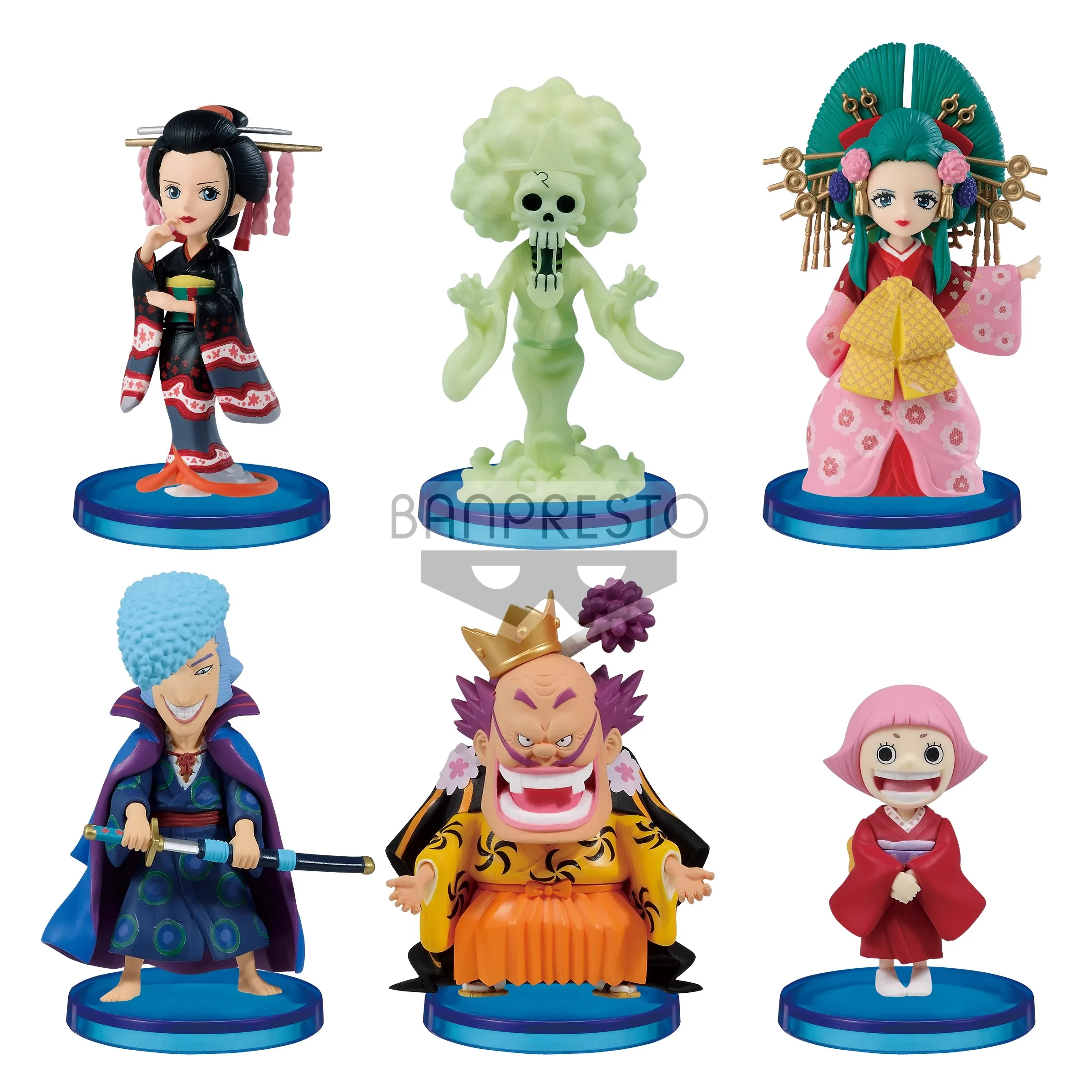 Originale Anime One Piece Wcf Wano Country Sixth Bullet Nico * Robin Nami Burukku Personaggio Modello Casuale Action Toy Doll Collection