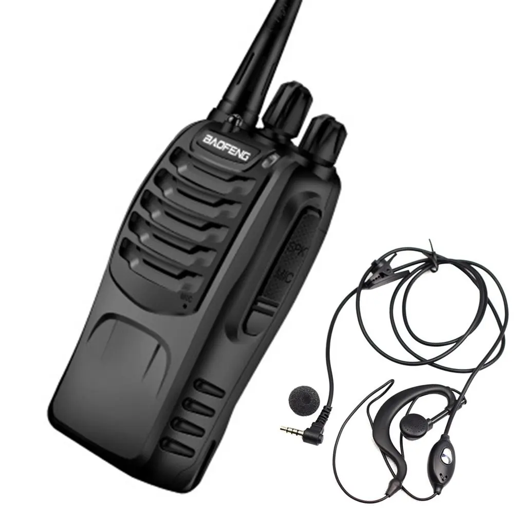 

1pcs 888S walkie talkie 888s 400-470MHz 1500mAh 16 Channel Portable two way radio with earpiece 888s transceiver