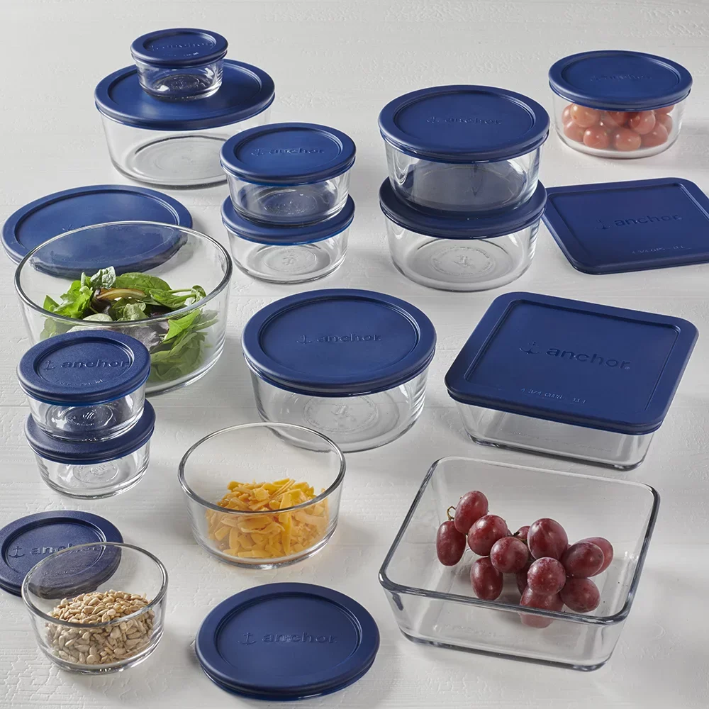 Pyrex Simply Store Glass Food Storage Containers 30-Piece Set