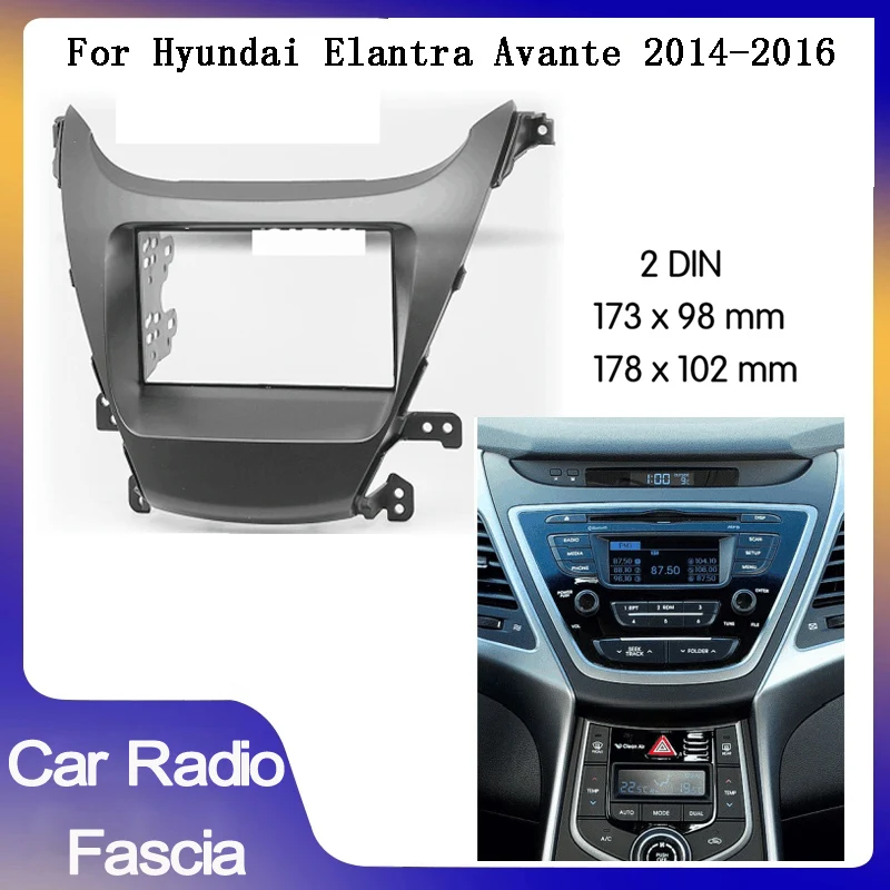 

Автомобильный радиоприемник 2DIN для HYUNDAI Elantra Avante 2014 + монтажная панель автомобильной панели установочный комплект ободка