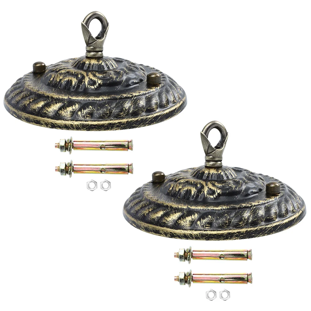 

2 Pcs Chandelier Hanging Board Q Hooks Ceiling Light Parts Branches Canopy Lights Plate