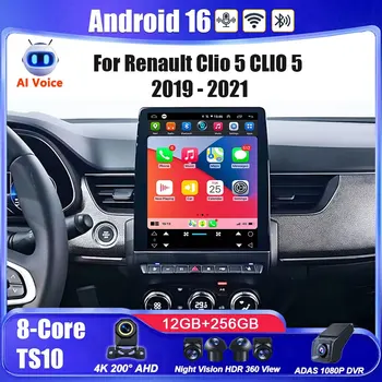 Autoradio Android 9.7 pollici con GPS per Renault Clio 5 (2019-2021) - Navigatore Multimediale Stereo con Schermo DVD