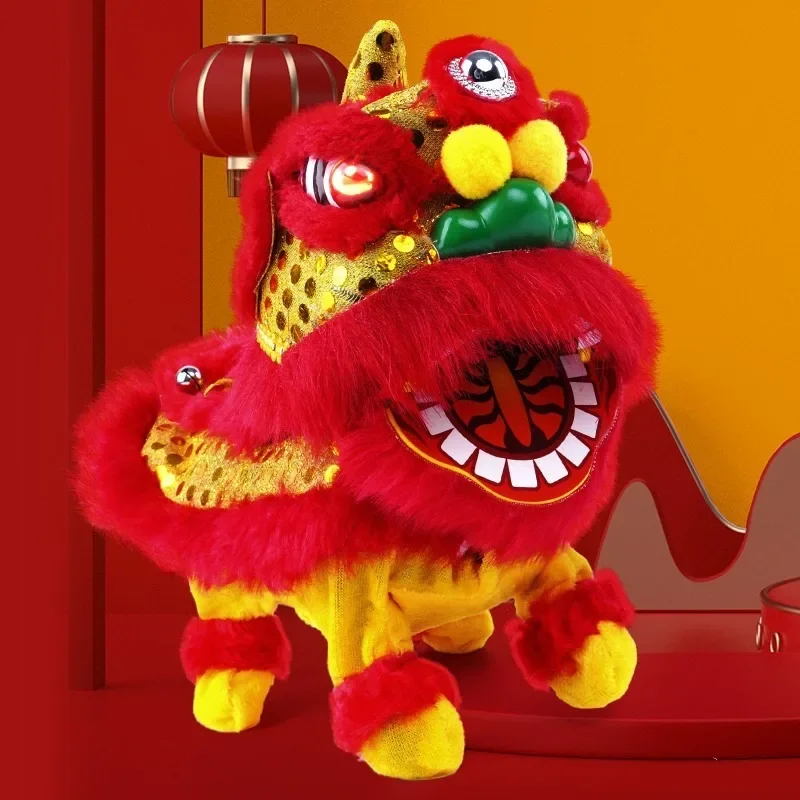 السنة الجديدة الكهربائية الأسد الرقص روبوت التفاعلية وامض محظوظ الأسد لعبة الإلكترونية أفخم الحيوان المشي الرقص لعبة الموسيقى