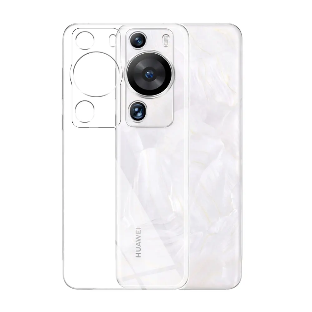 Ultra Thin Clear Silicone Case - Soft TPU Protective Cover for Huawei P60 Pro (6.67)