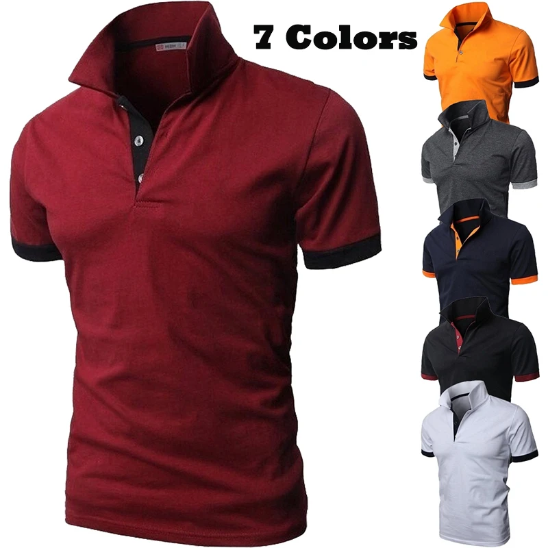 

2023 hot summer casual polo shirt men's Slim casual business short-sleeved T-shirt