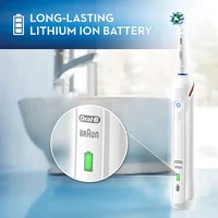 Oral B Electric Toothbrush Pro 4000 3D Action Daily Clean Teeth Visible Pressure Sensor 4 Modes Gum Cares Waterproof Rechargeabl 5