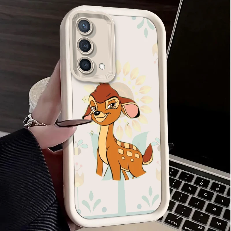 Bambi Cartoon For Reno X5 X3 10 8T 7Z 6 5 Pro Plus Pro 4G 5G Eye Ladder Custodia Per Telefono