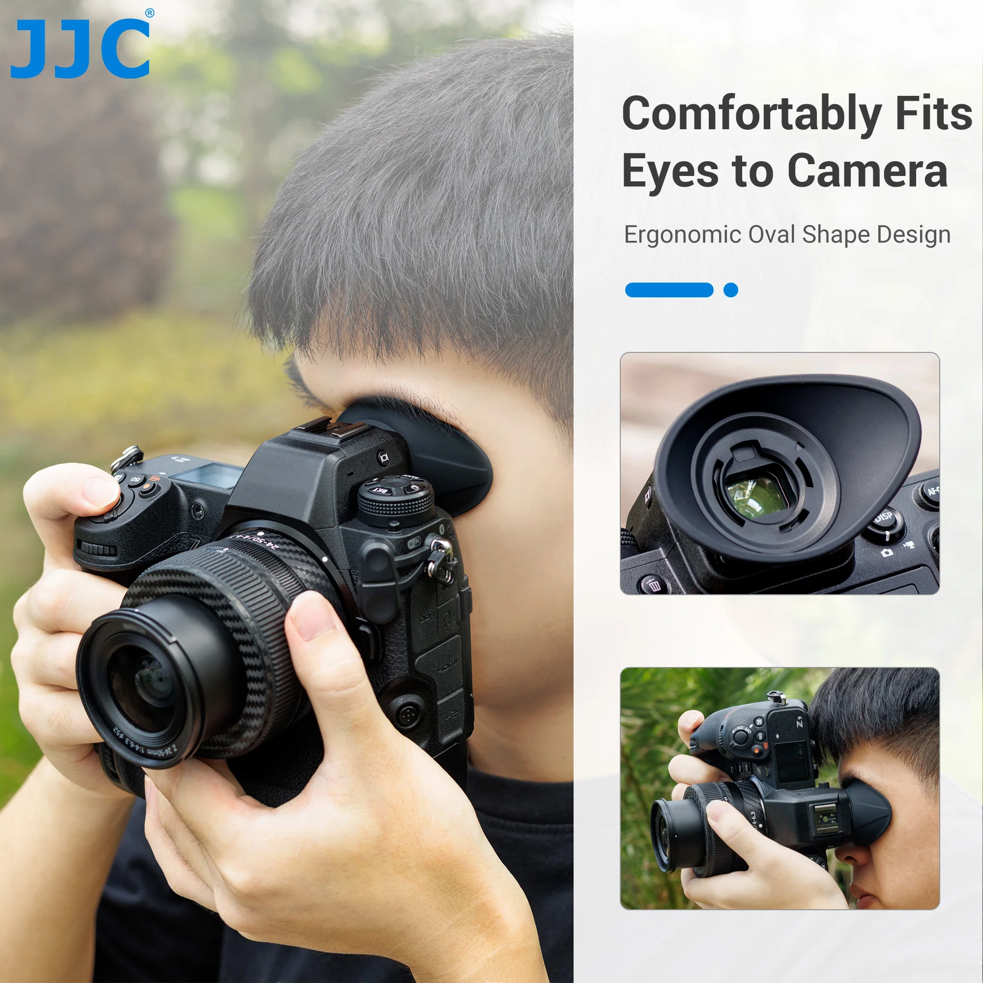 JJC Zf Z9 Z8 アイカップ接眼レンズカメラビューファインダーアイ